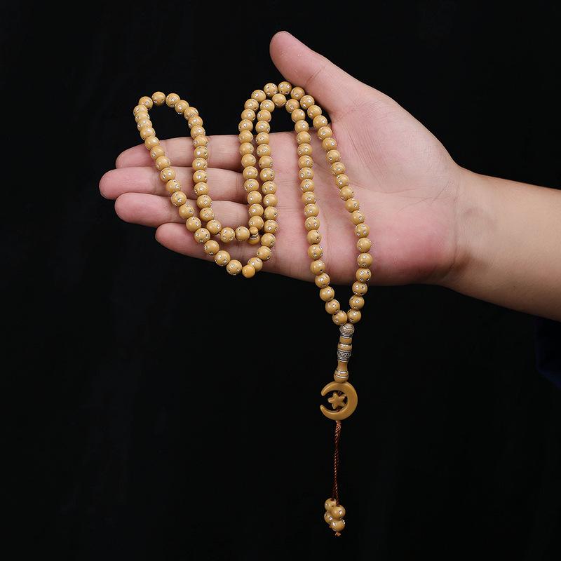 Middle Eastern Style Islamic Prayer Beads: 99-Bead Rosary Bracelet