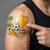 Temporary Tattoo Stickers Soccer Theme Assorted Designs for Kids and Adults Waterproof Sports Body Art Decoration