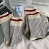 Thickened Middle Tube Socks Thick Needle Stripe Socks Retro Snow Boot Socks  Gift