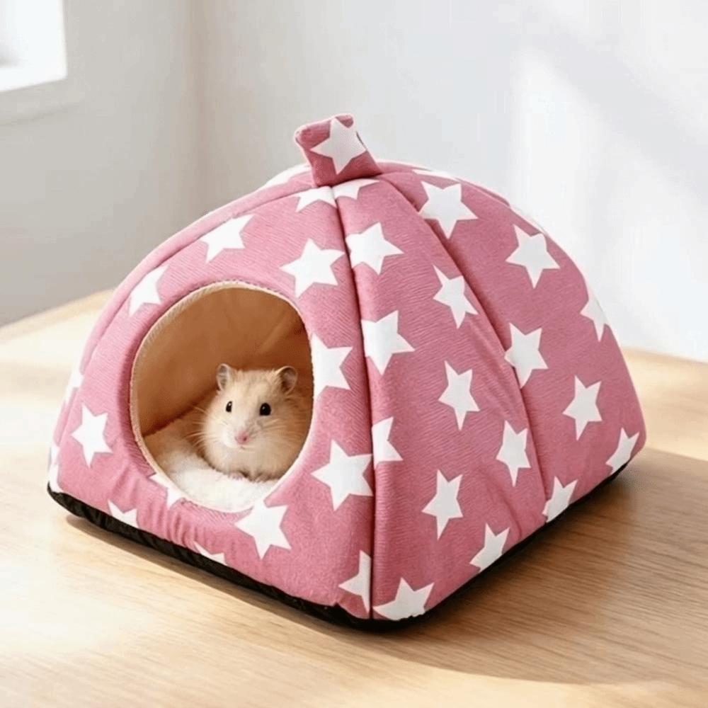 Washable Bunny Bed Indoor Use Guinea Pig Hiding Hut Durable Rabbit House  For Small Pets