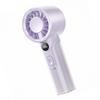 USB Rechargeable Mini Fan Portable Handheld Fan with 100-Purple