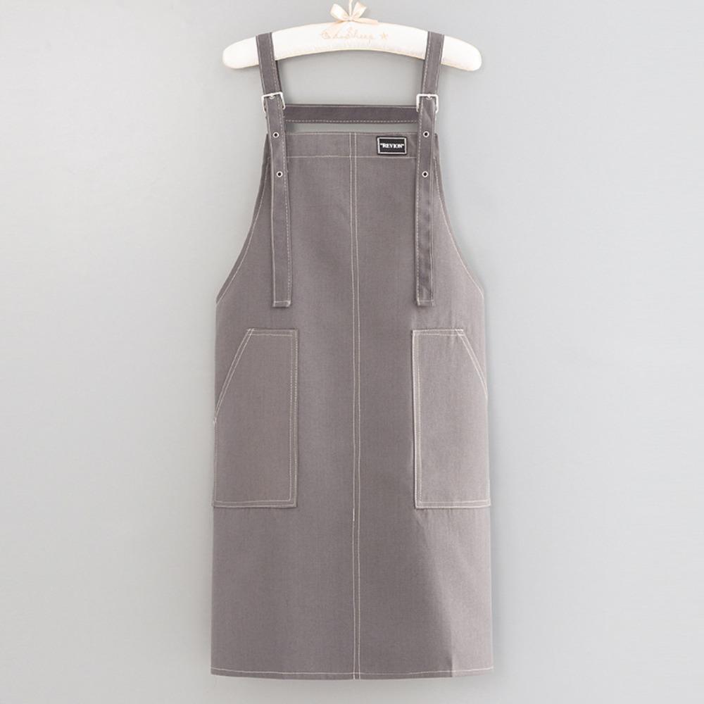 

Canvas Chef Work Apron Thicken Barista Apron New Kitchen Aprons Gardening сірий
