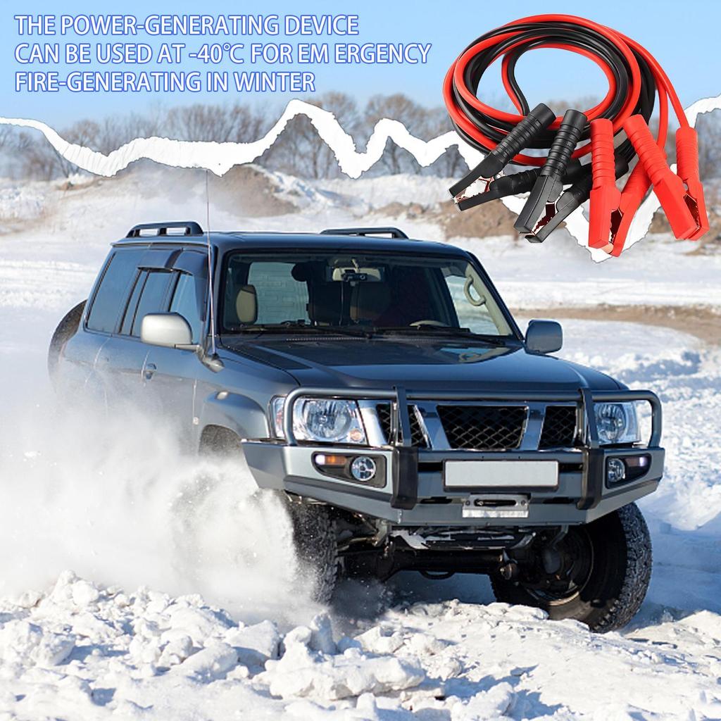 Jumper Cable Copper Booster Cables Tool With Storage Case Booster Cables For Car Vehicle Truck Auto Winter Travel Outdoor