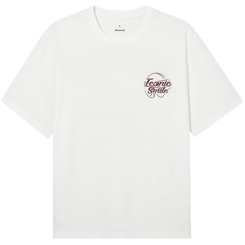 Hotwind Men s Retro Print Short Sleeve T-Shirt M