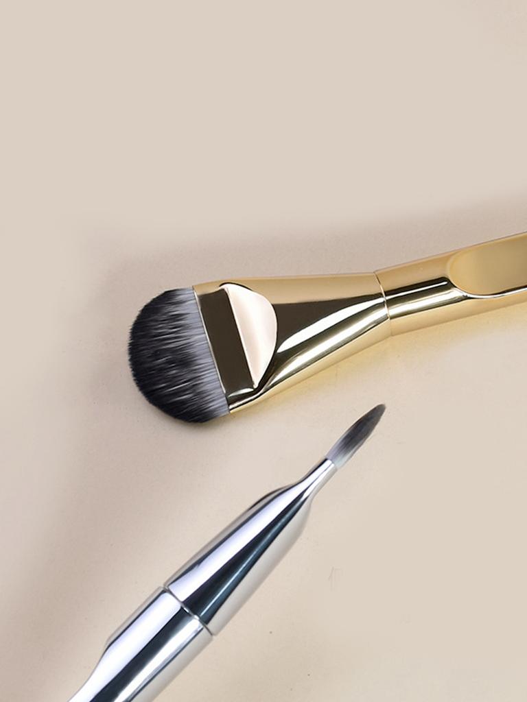 Ultra-thin Wide Tongue Foundation Brush Non-marking Concealer No Powder Flat Head Soft Hair Beauty Tools Makeup Brush Mask Brush
