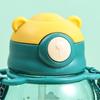 Cute Kids Water Bottle With Straw BPA Leakproof Outdoor Portable Children's Cups School Water Bottle Cartoon Anime Student Strap Water Cup