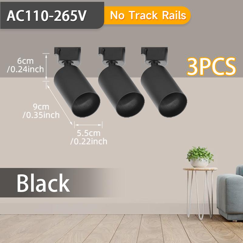 

Полный комплект светодиодных потолочных светильников на рельсах, сменные GU10-источники света, точечные светильники для гостиной, спальни, светодиодные точечные светильники на рельсах Cold Light 6000K