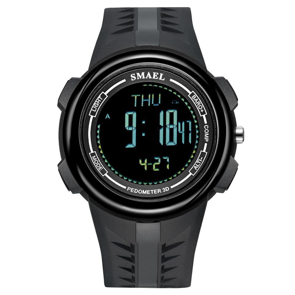 SMAEL Digital Watches Sports LED Wristwatches Men's 50m Waterproof Sport Watch Digital Light Stopwatch Military Watch Men