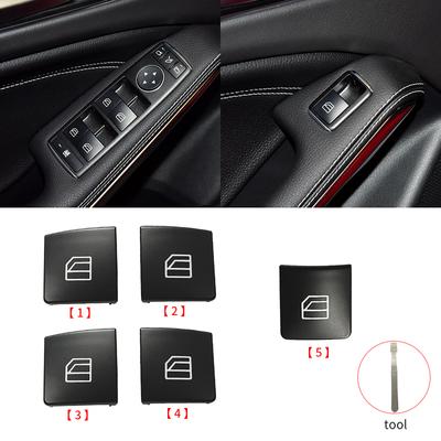 For Benz A B CLA GLA Class Car Power Window Switch Button Cover Cap For Mercedes W246 W176 W117 W156 A180 B200 CLA220 GLA260
