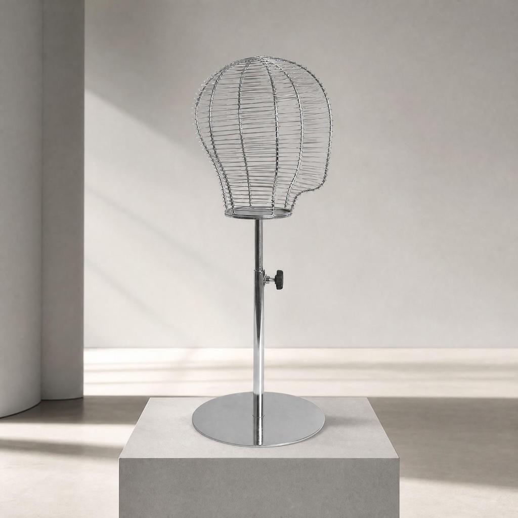 Metal Wire Mannequin Head Display Stand Freestanding for Boutique Owners