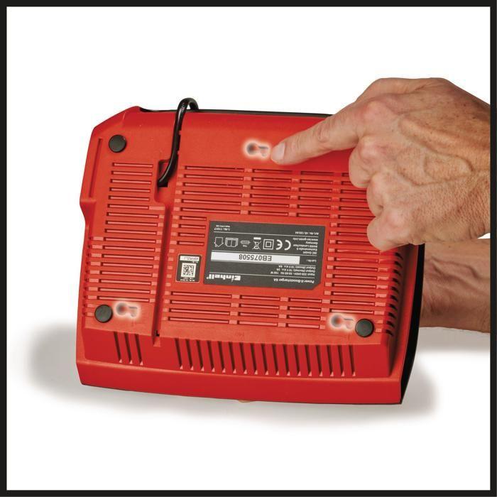 Einhell chargeur power x-boostcharger 8a pxc (li-ion, mode boost pour une charge plus rapide)