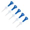 5pcs Golfing Tees Height Adjustable Stable Blue Golfing Plastic Tees for Golfing Practices