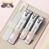 High-Quality 4-Piece Nail Clipper Set with Hard Nail Clipper and Cutter
