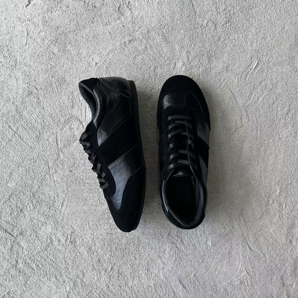 Versatile Round Head Lace-Up Commuting Single Shoes Casual Moral Training Shoes Men'S Comfortable Classic Retro Forrest Gump Shoes