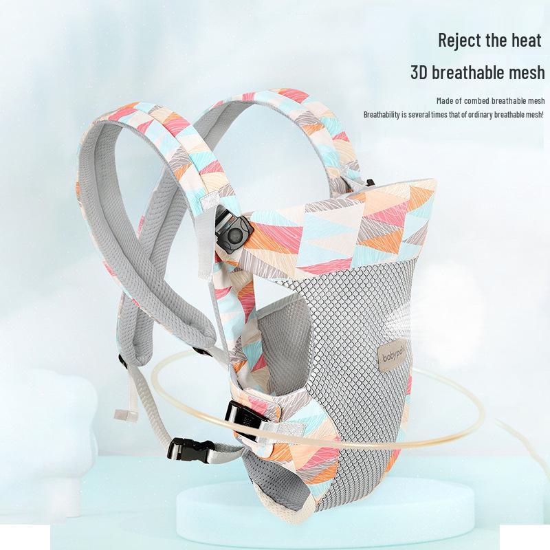 Multiposition Baby Carrier with Waist Stool for Front and Back Outing