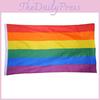 Яскравий Веселковий ЛГБТ Прапор 5 футів X 3 фути Ідеально Підходить для Фестивалів та Парадів З Металевими Люверсами