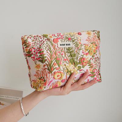 Borsa Cosmetica da Donna Alga Marina Verde Prodotti per la Cura della Pelle Borsa Portaoggetti Grande Capacità Portatile da Viaggio Borsa da Toilette Portamonete