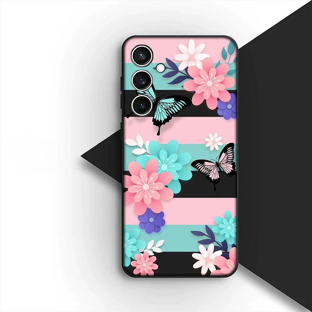 Phone Cover for Samsung Galaxy S25 S24 S23 FE Ultra Plus S7 Edge S25+ S23+ A56 5G Soft Case Sunflower Fresh Little Daisy Flower