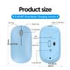 2.4G Wireless Bluetooth Mouse Dual Mode 1600DPI Adjustable 2.4G Type-C Rechargeable Mice Silent Ergonomic Portable Office Mouse
