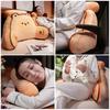Removable Washable Cushions Bedhead Backrest Mat Cartoon Butter Biscuit Pillows Soft and Comfortable Sofa Cushion Lazy Person Waist and Neck Pillow