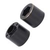 2 szt. 1.9 2.2 cala Sześciokątny Piasta Koła Adapter Poszerzający Mosiężny Czarny Adapter Obręczy Koła do Samochodu Zdalnie Sterowanego 18.5mm   0.7in