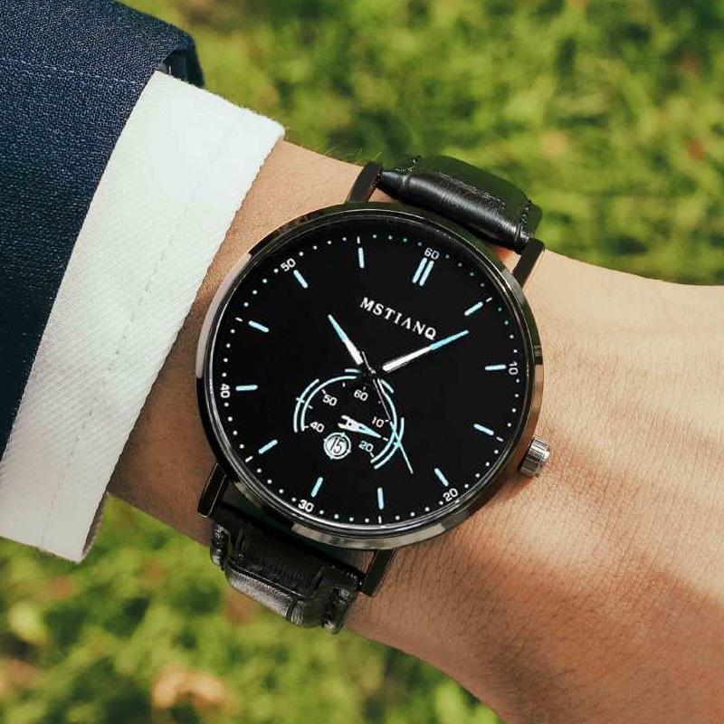 Men'S Watch Fashion Business Style Waterproof Versatile Quartz Watch