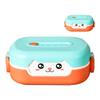 Children"s Cartoon Container 700ml Double Insulation Microwaveable Toddler Lunch Box for Picnic