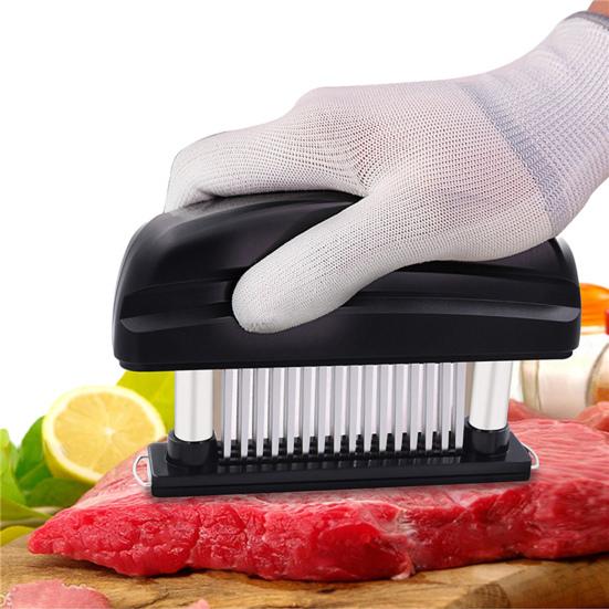 

48 игл. Отличное разрыхлитель для мяса. Экономия труда. Прочный. Нержавеющий.