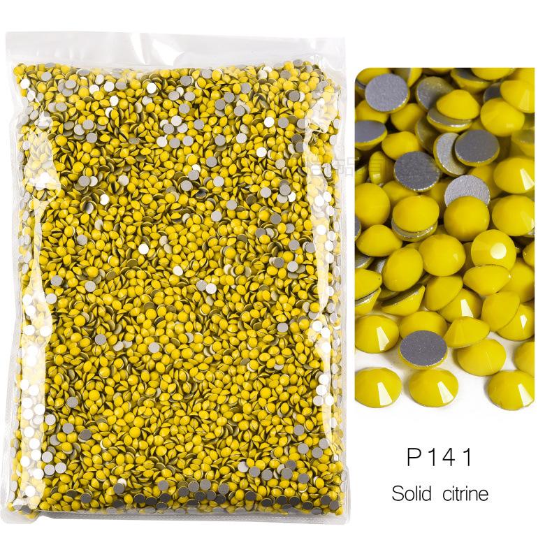 P72-180 Glass Nail Art Large Bag Flat Bottom Diamond, Silver Plated Diy Diamond Jewelry Accessories Mobile Phone Case Rhinestone Accessories