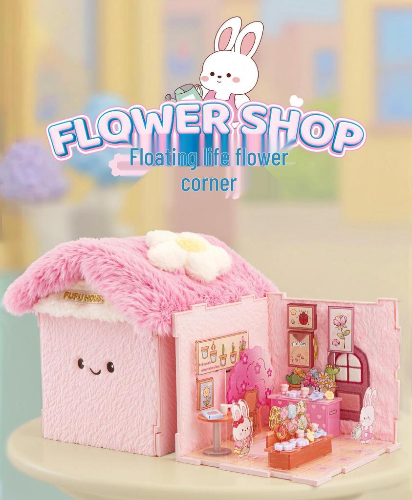 Children's DIY Dollhouse Model with Lights - Big City & Small Town 3D Building Puzzle Educational Toy Gift