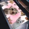 Cat Funny Cute Mouse Pad Rubber Thicken Overlock Gaming Table Mat Office Computer Keyboard Pad PC Mousepad