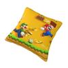 Individuelle Luxus Mario Videospiel Kissenbezüge 40x40cm Samt Manga Zierkissen für Sofa Auto Quadratischer Kissenbezug