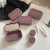 Portable Minimalist Contact Lens Case with Mirror