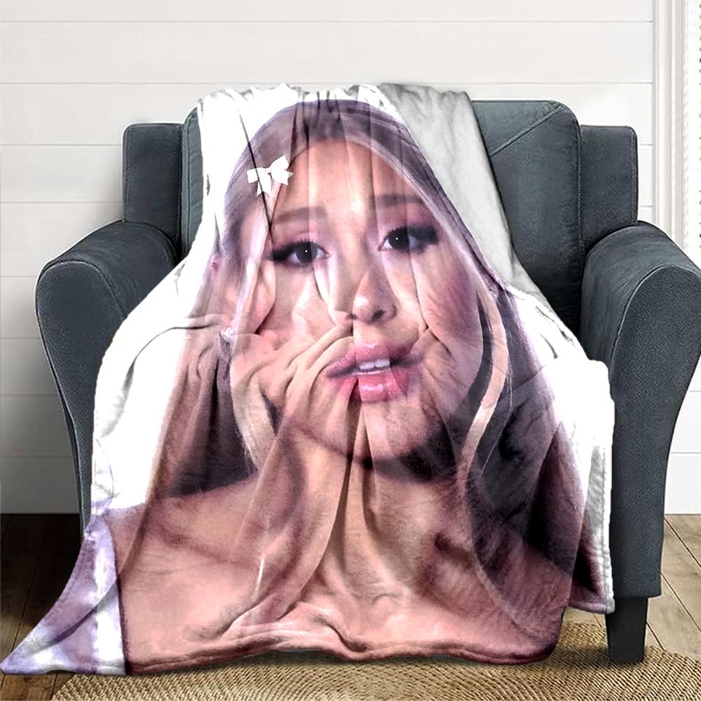 Modern Fashion Portrait Blanket Soft Throw Blanket For Home Bedroom Bed Sofa Travel Office Solid Christmas Blanket