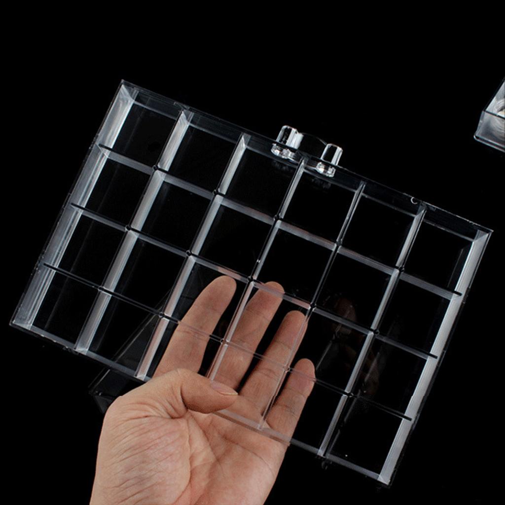 5 Layers Transparent Acrylic Storage Drawer for Nail Polish Art Display Jewelry Cosmetic Decorations 120 Grids