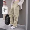 CAMEL Women's Water-Repellent Straight-Leg Cargo Parachute Pants