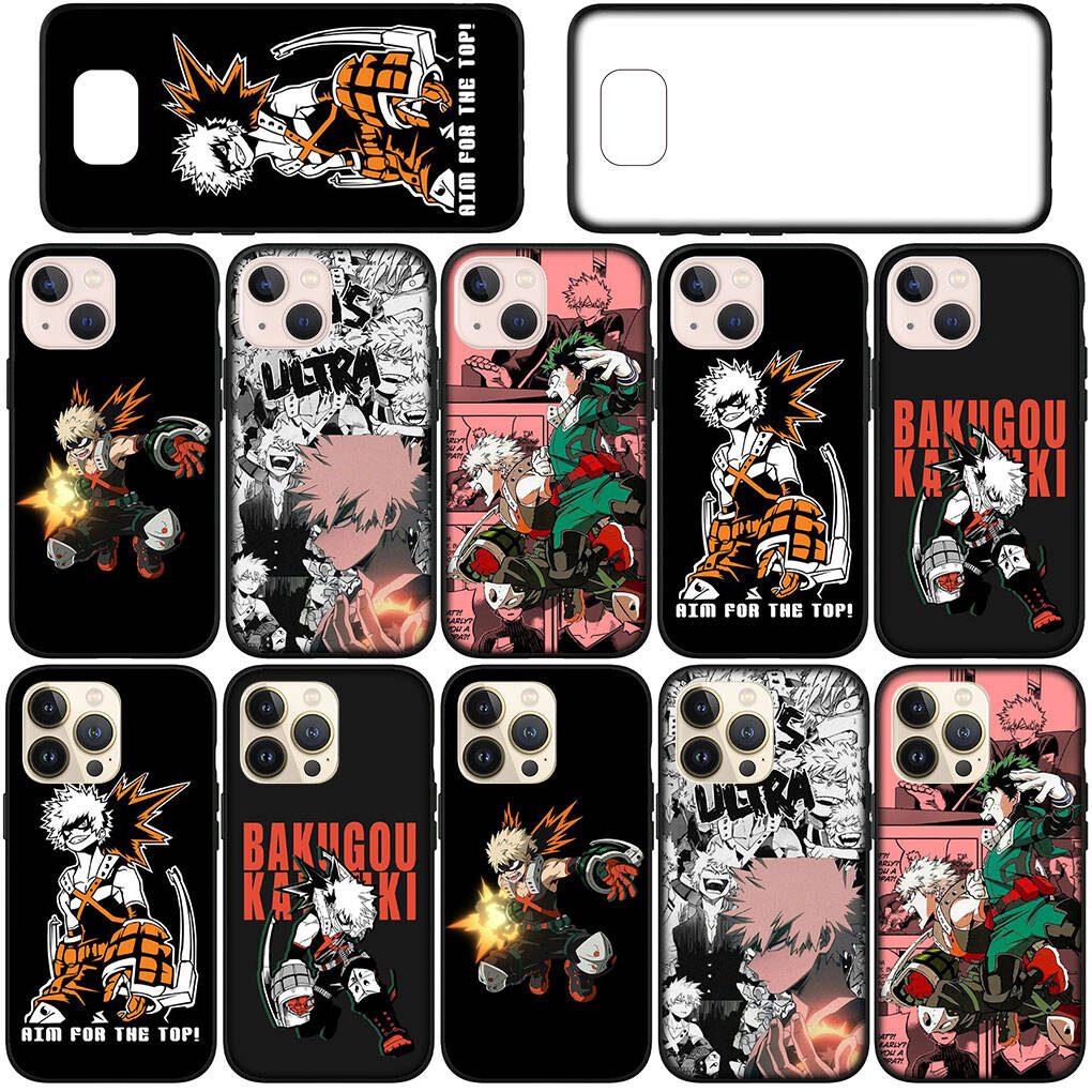 Cover for iPhone 17 16 15 Xiaomi Poco Redmi Note 14 13 12 Pro Max Samsung Galaxy S25 S24 S23 OPPO Huawei Bakugou Katsuki My Hero Academia Phone Case