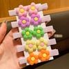 10 Flower Hair Clips with Sweet and Stylish Colors, Randomly Arranged for Daily Use As Hair Accessories