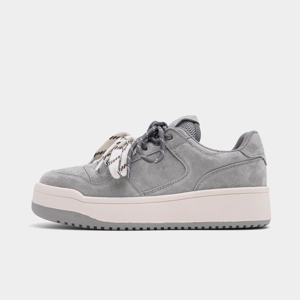 Soft leather versatile board shoes women's 2025 new popular spring and autumn heightening platform muffin shoes casual sports shoes