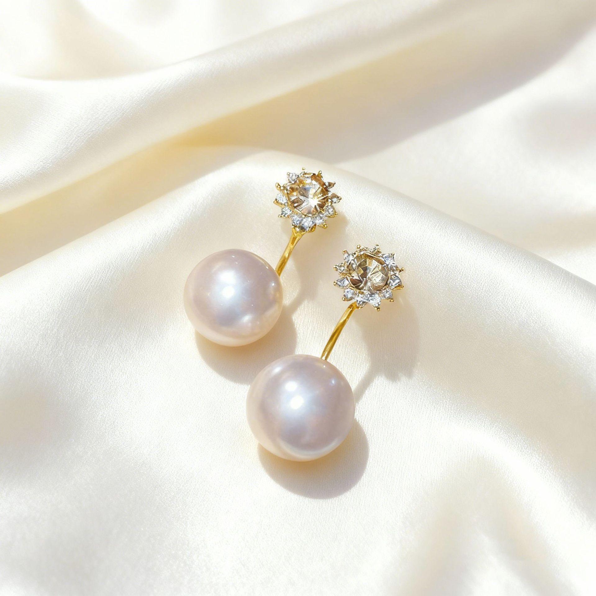 French Pearl Beaded Stud Earrings: Light Luxury High-End Bestseller