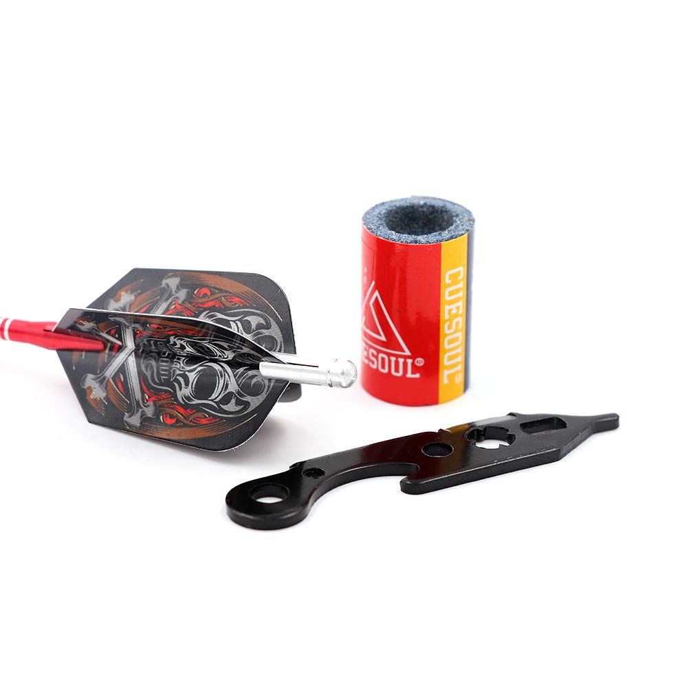 CUESOUL Tungsten Steel Tip Darts- Precise Barrels 26 Grams 90% Tungsten with Luxury Case(CSTSSTD011-26L)