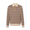 GUCCI Horsebit Jacquard Long-Sleeved Polo Shirt 753432-XKDFO-9134