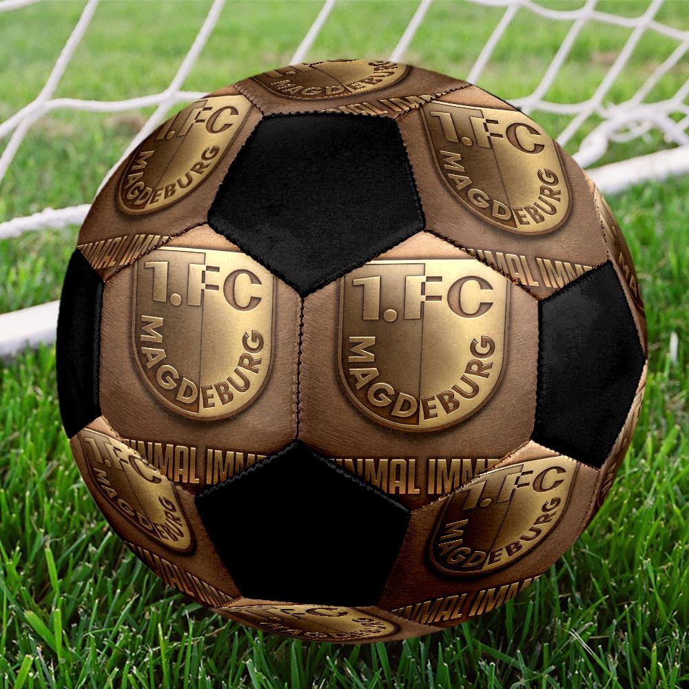 1pc 1. FC Magdeburg Soccer Ball Size 5 Indoor Soccer Ball Fashion Colorful Backyard Game - Great For Sports Fans Gift HE2