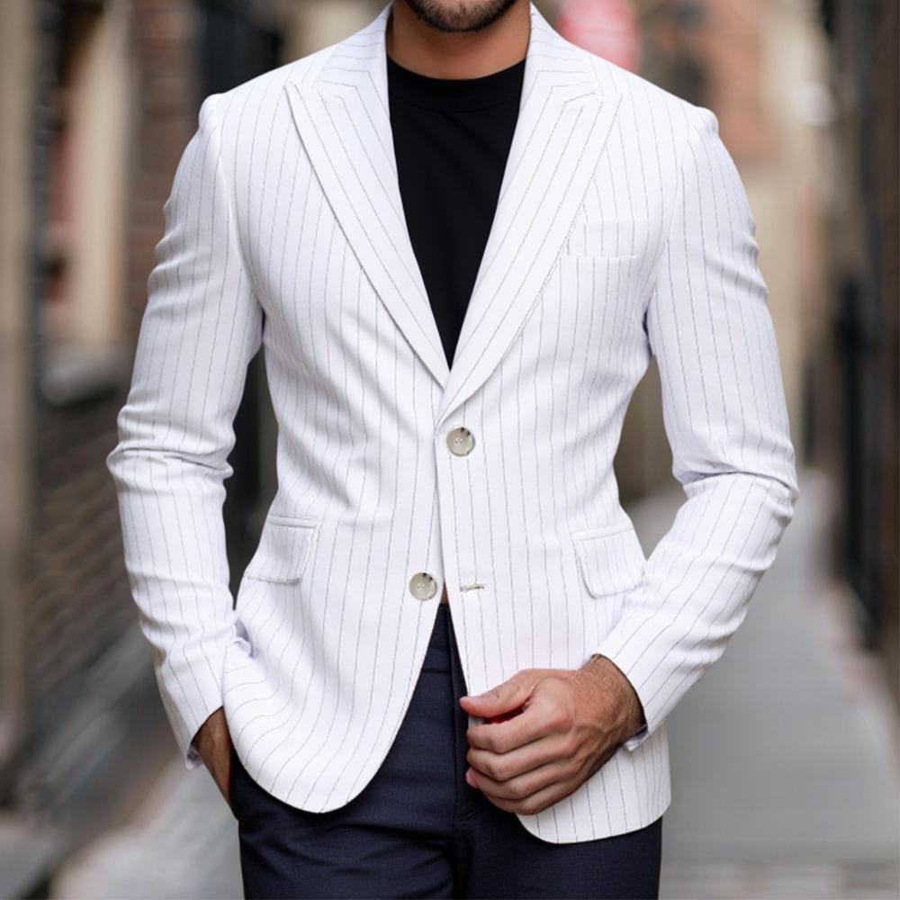 Modă Bărbați Blezere Business Bărbați Casual Culoare Solidă Coreean Casual Jachetă de Petrecere Costum Gentleman Blazer Bărbați Formal Elegant Jachete Costum