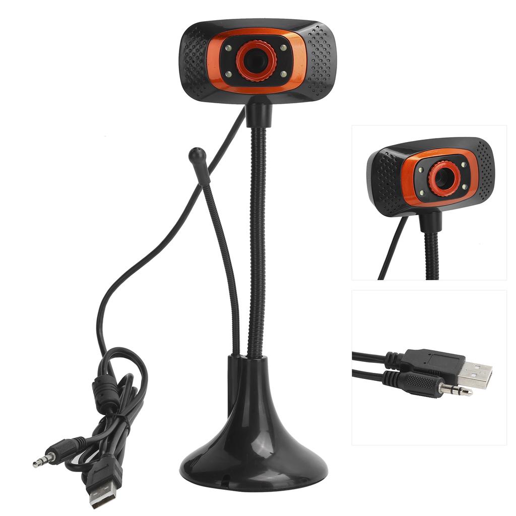 Computer Camera Video USB Webcam DriveFree 640 x 480 Pixels with External Microphone
