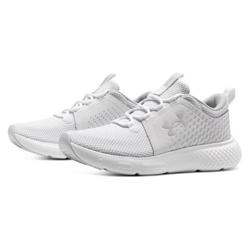 Under Armour Charged Decoy 'White Halo Grey' Women's Sneakers 3026685-100