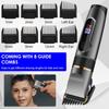 Digital Display Hair Clipper Oil Head Engraving Electric Hair Salon Special Rechargeable Electric Fader