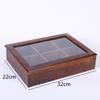 Wooden Dried Fruit Snack Plate with Cover Snack Box Nut Dried Fruit Plate Candy Box Snack Storage Boxes Home Storage Organizer