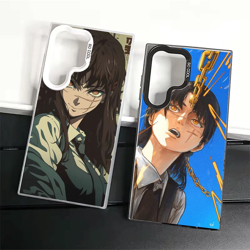 Anime Character Yoru War CSM Soft Phone Case for Samsung Galaxy S24 S25 FE S26 Edge S23 Ultra S22 Plus S21 + Shockproof Cover Ba
