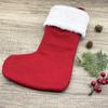 High-End Red Christmas Knitted Stockings with 26 Letters for Gifts & Decorations
